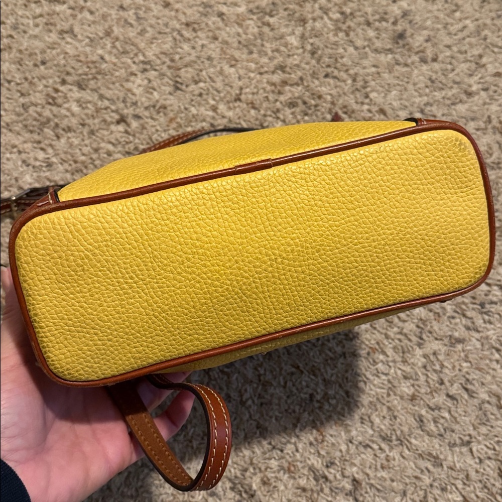 Dooney & Bourke Mustard Yellow Crossbody Bag - Picture 5 of 15